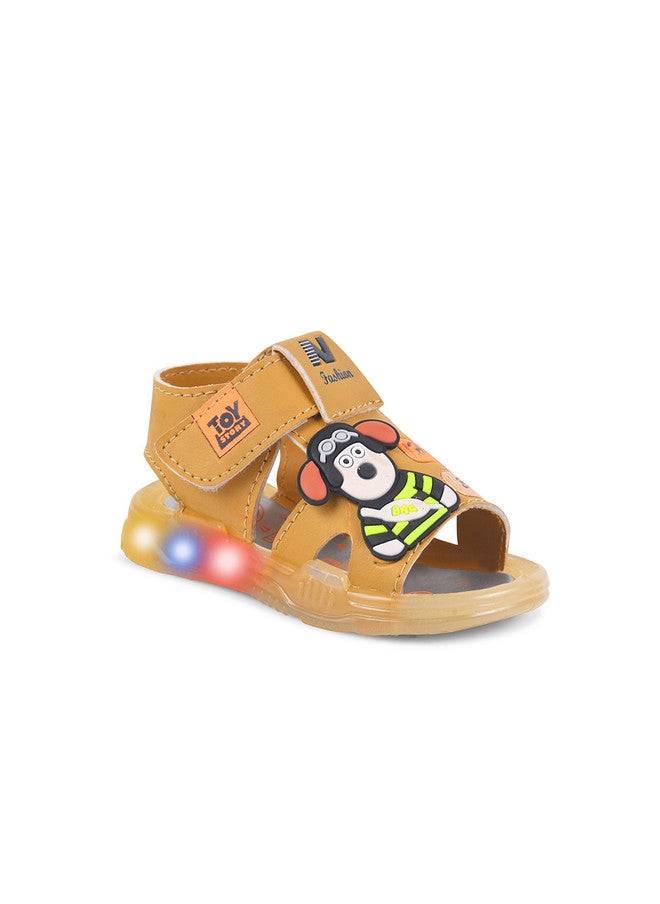 KATS Unisex Kids Yellow Sports Sandals with Velcro Closure - Image 2