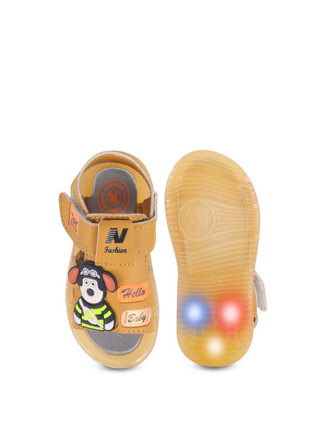 KATS Unisex Kids Yellow Sports Sandals with Velcro Closure - Image 4