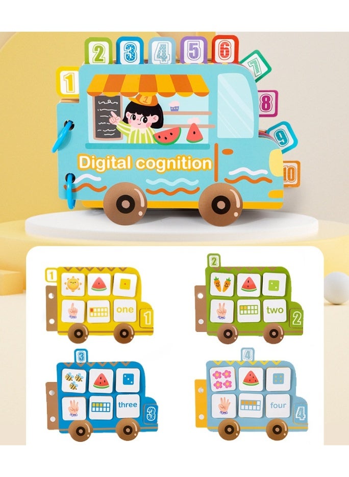 لعبة مونتيسوري متعددة الحواس لفرز الأرقام والتعلم المعرفي للأطفال | تصميم تفاعلي قابل لإعادة الاستخدام مع مواد آمنة، مفردات إنجليزية، وتخزين محمول | تعزيز المهارات الحركية الدقيقة ومفاهيم الرياضيات المبكرة - Image 5