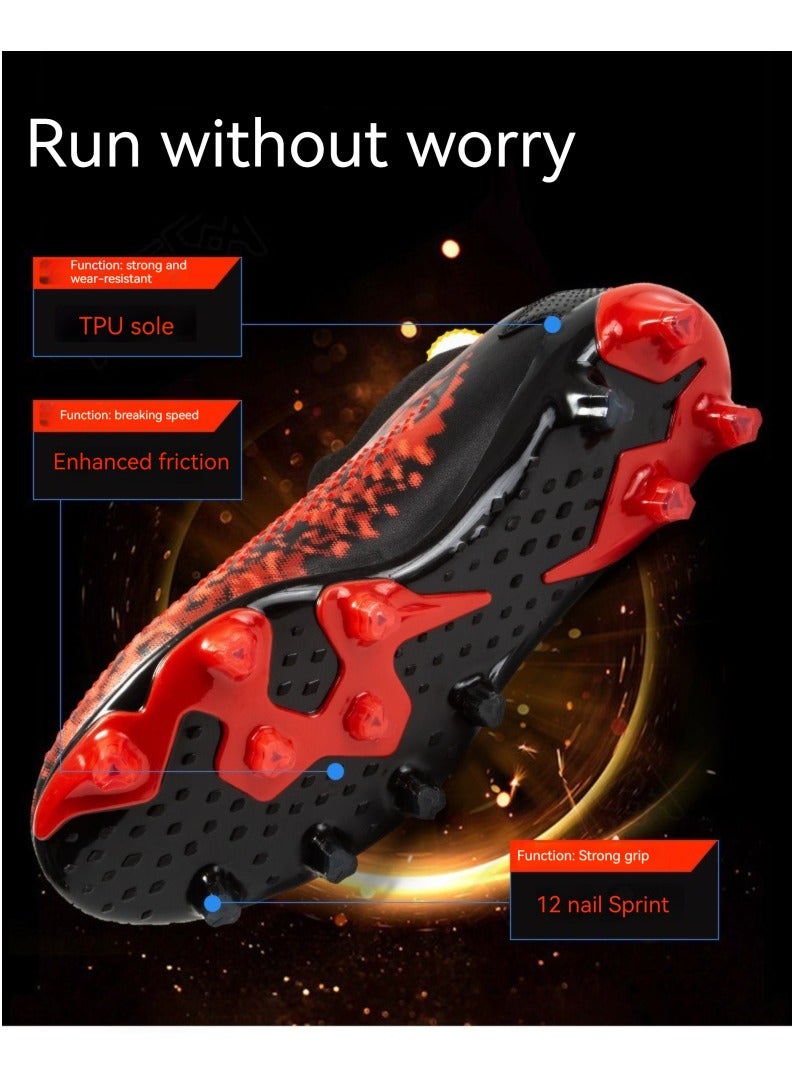 M MIAOYAN M MIAOYAN Fashionable Football Shoes Children's Adult Training Shoes Men's and Women's Competition Football Shoes - Image 3