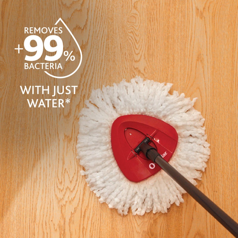 o cedar O-Cedar Easywring Microfiber Spin Mop & Bucket Floor Cleaning System with 3 Extra Refills - Image 4