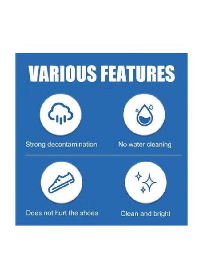 Meetion 1-Box 100g White Shoes Cleaning Cream with Sponge,Shoes Whitening Remove Stain Cleaner,Anti-Dirty Sneaker Cleaning Tool - Image 4