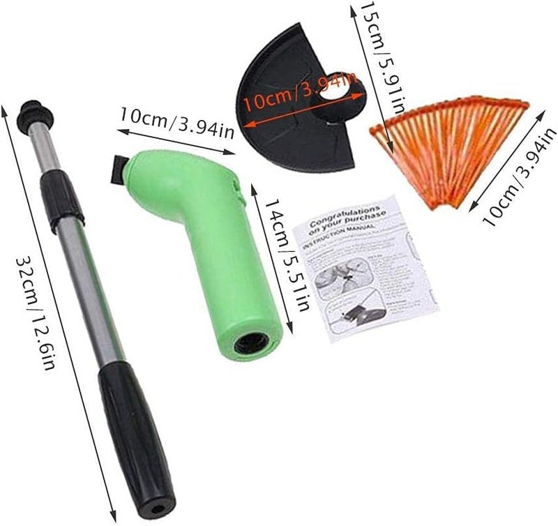 ZYZY Grass Trimmer Handheld| Cordless String Trimmer, Edger Telescopic Grass T Tool for Home Garden Lawn - Image 2