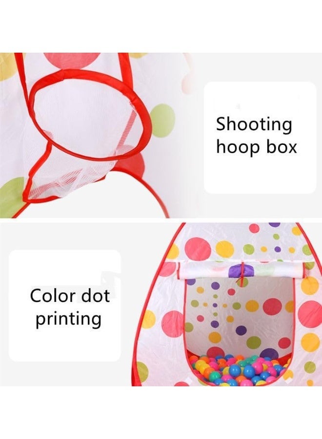REZZOSS Magic Nylon Ball House 3-in-1 Pop-Up Kids Play Tent with Tunnel & Ball Pit Pool – Foldable Indoor Outdoor Playhouse Set with 100 Colorful Balls | Baby Crawling Toys | Toddler Birthday, Eid & Christmas Gift for Boys & Girls - Image 4