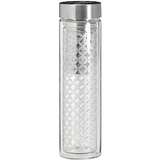 تيلاند فلتر بوروسيليكات فلوتيا ماي لين مع غطاء فلتر للشاي والقهوة والفواكه والماء مانع للتسرب 044 لتر أبيض - Image 4