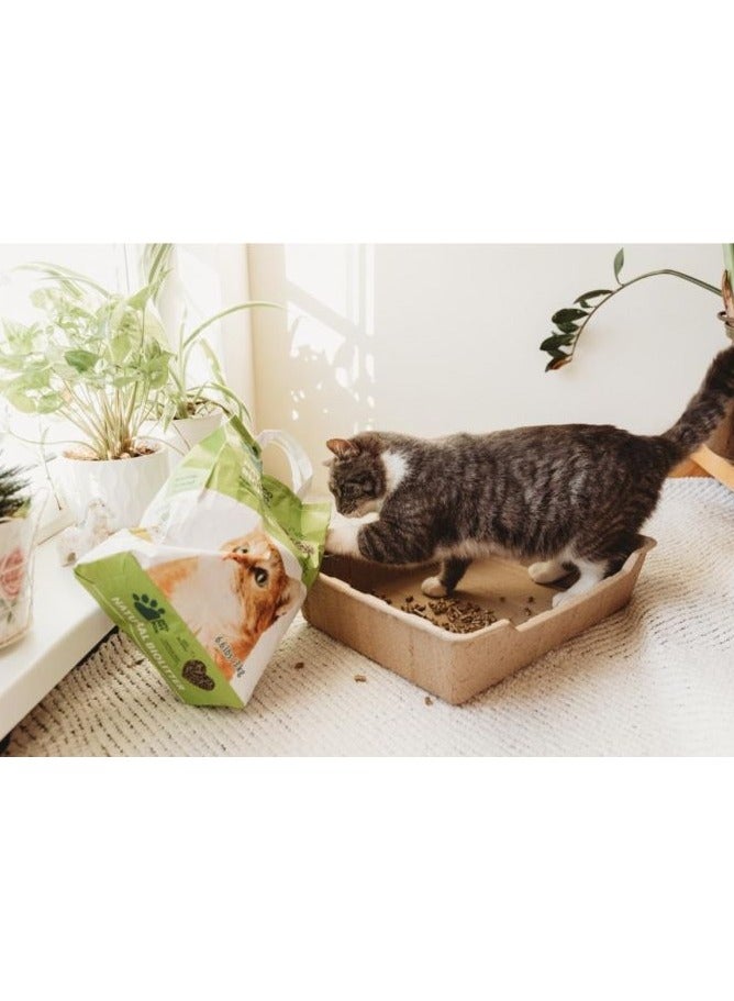 ECOPETBOX COMPOSTABLE NATURAL BIO LITTER FOR CATS BIRDS HIGHLY ABSORBENT 11lb 5kg - Image 4