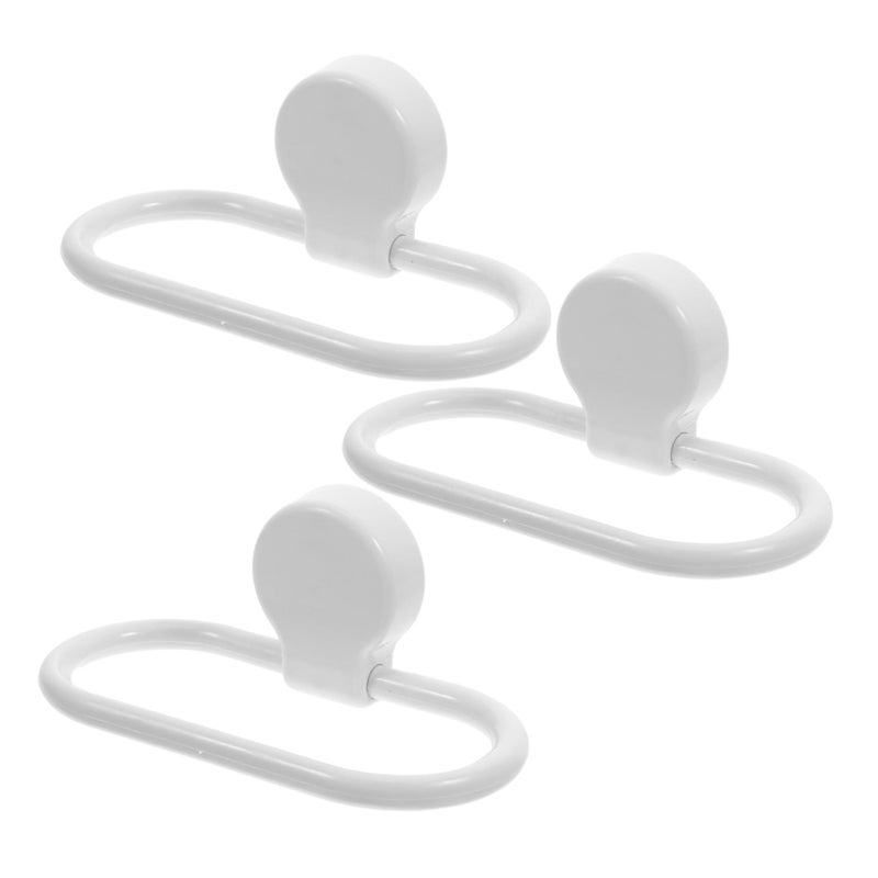 3Pcs Adhesive Towel Holder Wall Mounted For Kitchen Bathroom Quick Installation - Image 2
