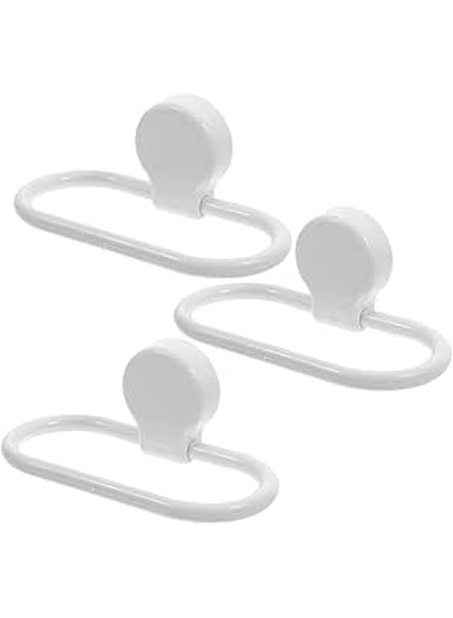 3Pcs Adhesive Towel Holder Wall Mounted For Kitchen Bathroom Quick Installation - Image 1