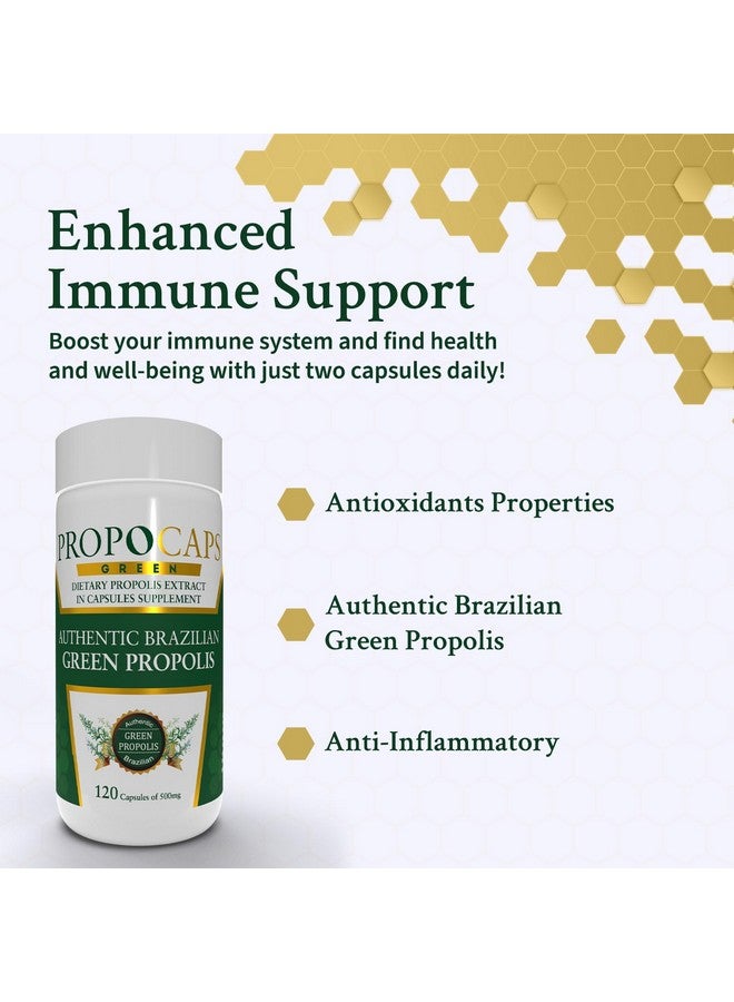 بي لايف كبسولات Beelife Green Propolis - مكمل غذائي من كبسولات البروبوليس الخضراء 100% وحبوب لقاح النحل - مستخلص البروبوليس، كبسولات البروبوليس الخضراء البرازيلية الأصلية - معتمدة وفقًا لمعيار ISO 22000، كوشير (120 كبسولة) - Image 2