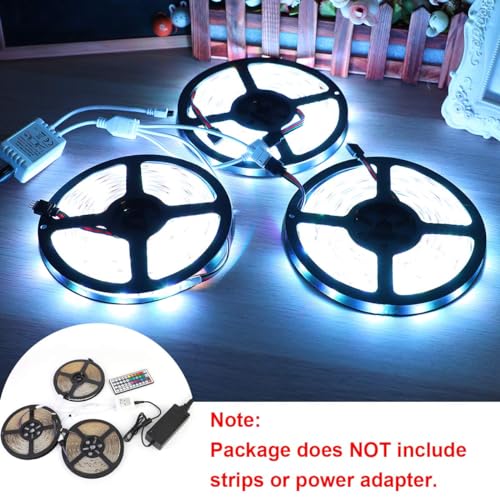 SUPERNIGHT 1-to-3 Remote Controller Dimmer for RGB LED Strip Lights, One Remote Can Control 3pcs Light Strips Synchronously, for SMD 5050 2835 3528 Multi Color Changing Rope Lights (3 Ports) - Image 4