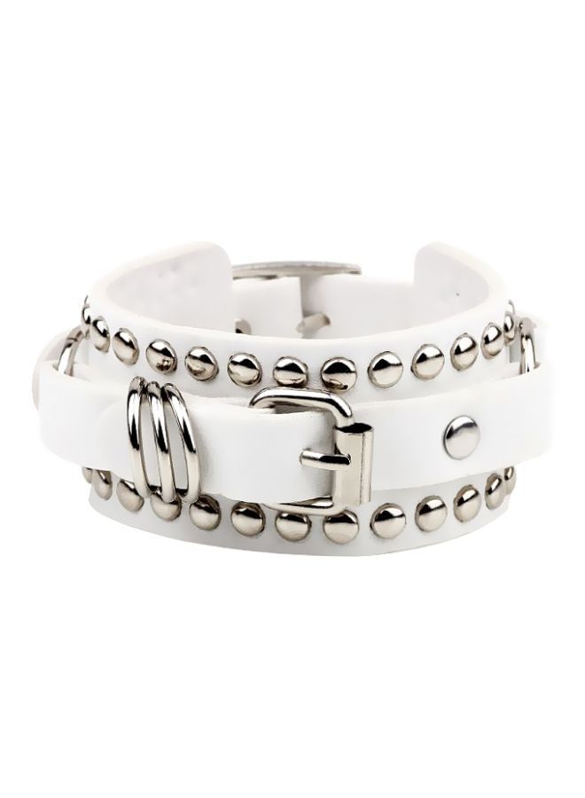 NIBEMINENT Leather Punk Belt Bracelet