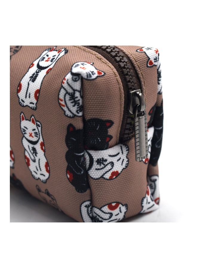 LParkin Lucky Japanese Cat Pencil Case Cute Maneki Neko Cat Pencil Bag Pouch Case Makeup Cosmetic Bag Kawaii Gadget Box Stationary - Image 3