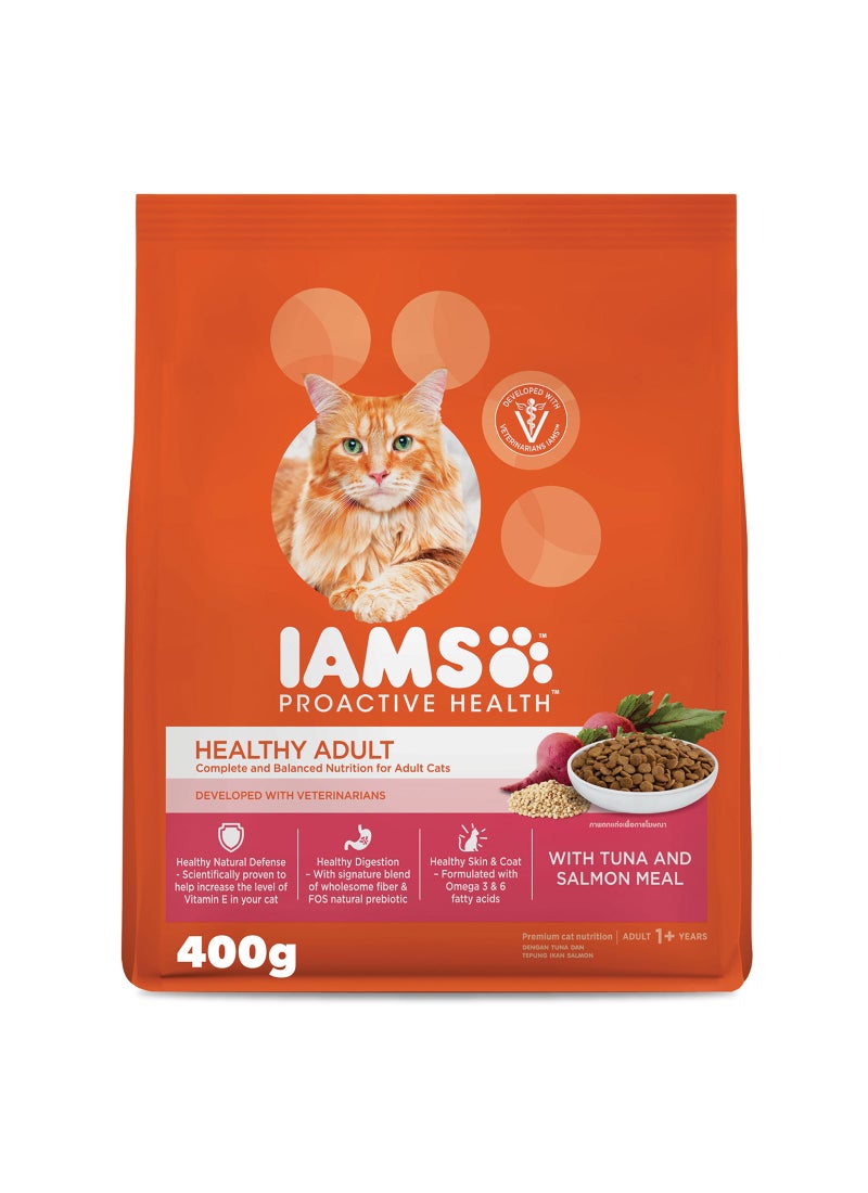 Iams طعام جاف للقطط البالغة الصحي مع التونة والسلمون - Image 1