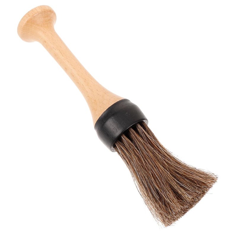 فرشاة حلاقة احترافية بمقبض خشبي للرجال لمحل لحية وشعر - Image 2