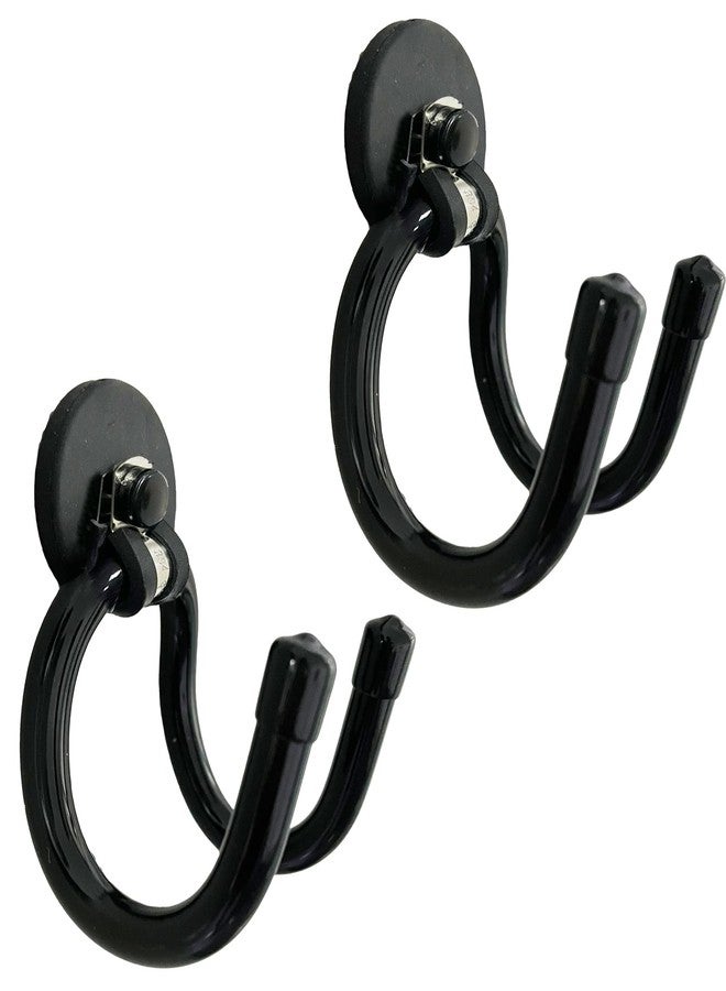 Pmsanzay 2 Pack Magnetic Wreath Hanger for Front Door, Wreath Hook Wreath Holder for Metal Door, Heavy Duty Magnets with Double Hook for Refrigerator, Christmas Decoration - Image 1
