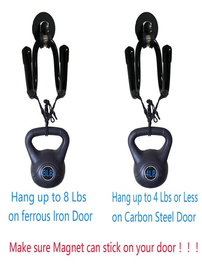 Pmsanzay 2 Pack Magnetic Wreath Hanger for Front Door, Wreath Hook Wreath Holder for Metal Door, Heavy Duty Magnets with Double Hook for Refrigerator, Christmas Decoration - Image 5