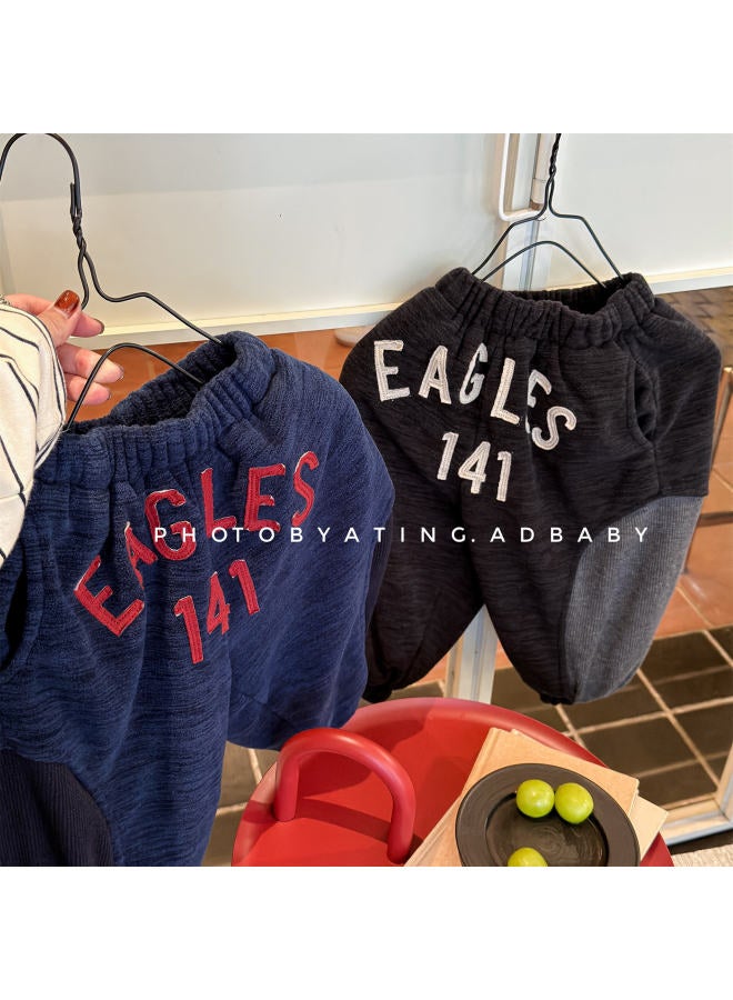 Autumn And Winter Clothing, New Children's Clothing, Winter Clothing, Plush Sweatpants For Girls And Boys - Image 5