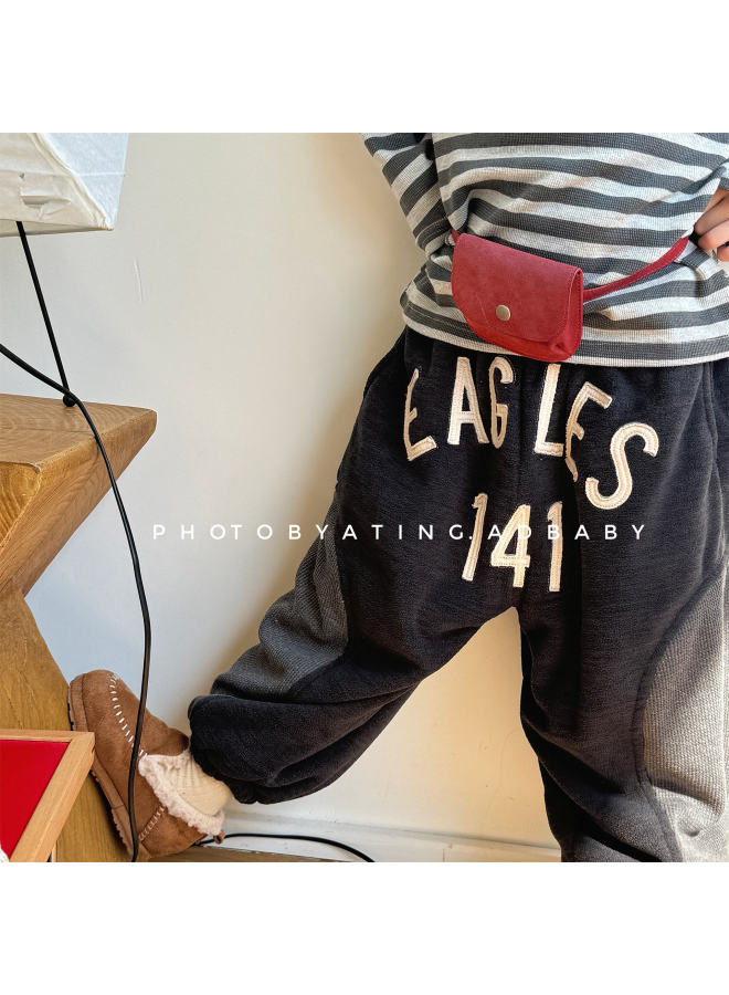Autumn And Winter Clothing, New Children's Clothing, Winter Clothing, Plush Sweatpants For Girls And Boys - Image 2