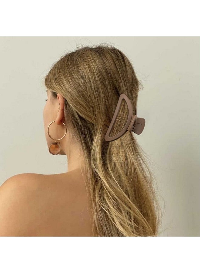 Canitor Hair Clips Set - Neutral Matte Claw Clips for Thin, Medium, and Thick Hair - Cute Semicircle Designs for Women - Image 3