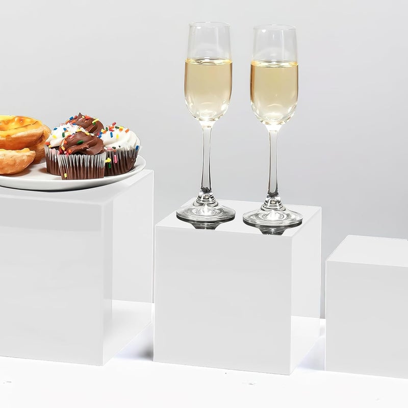 TPGP LYCN White Acrylic Display Boxes - Square Display Cases for Events and Home Decor (Set of 6) - Image 5