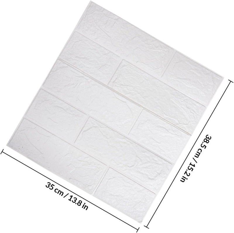 10pcs Self-Adhesive Brick Wall Panels Brick Peel and Stick Wallpaper for Bedroom and Easy to Install for Smooth and Home Decor - Image 2