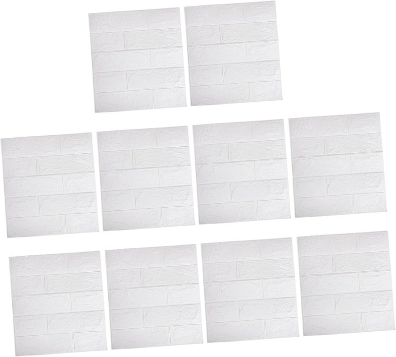 10pcs Self-Adhesive Brick Wall Panels Brick Peel and Stick Wallpaper for Bedroom and Easy to Install for Smooth and Home Decor - Image 1