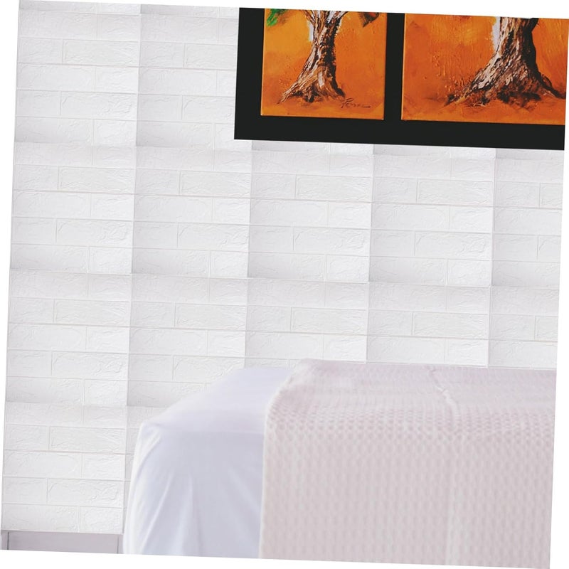 10pcs Self-Adhesive Brick Wall Panels Brick Peel and Stick Wallpaper for Bedroom and Easy to Install for Smooth and Home Decor - Image 5
