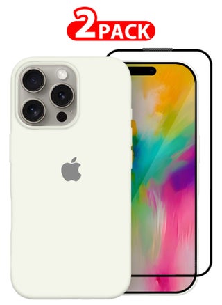 (for iPhone 16 Pro) 2 Pack Case and Screen Protector, Slim Silicone Case, Full Covered Anti Scratch Shockproof Protective Cover - pzsku/ZEDD019F9DC9E144DE7D9Z/45/_/1726640613/aec2d728-8366-47fe-a432-ddd417d50832