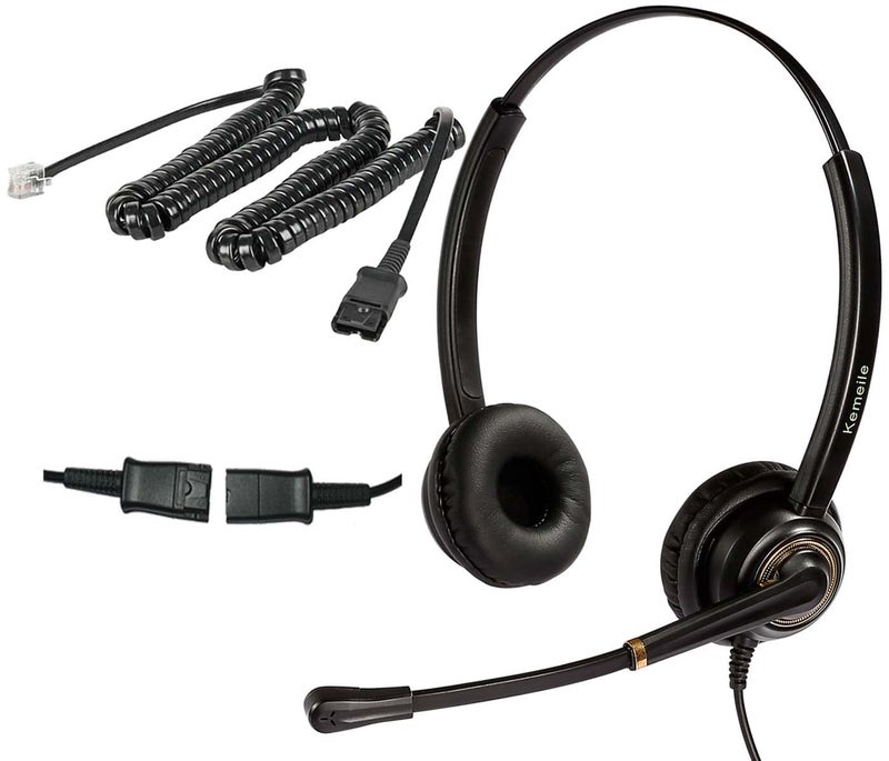 KEMEILE Cisco Phone Headset Corded RJ9 Telephone Headset with Noise Cancelling Mic Compatible with Cisco CP-7821 7841 7942G 7931G 7940 7941G 7945G 7960 7961G 7962G 7965G 7975G 8841 8861 9951 9971 etc - Image 1