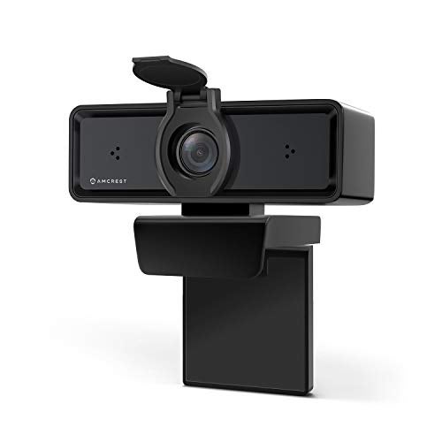 Amcrest 1080P Webcam with Microphone & Privacy Cover, 2 Noise-Cancelling Mics, USB Webcams for Desktop/Laptop PC Computer, Web Cam for Calls, Conference, Zoom, Skype, Online Classes, Meetings AWC2198 - Image 1