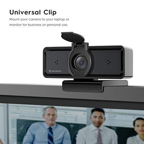 Amcrest 1080P Webcam with Microphone & Privacy Cover, 2 Noise-Cancelling Mics, USB Webcams for Desktop/Laptop PC Computer, Web Cam for Calls, Conference, Zoom, Skype, Online Classes, Meetings AWC2198 - Image 4