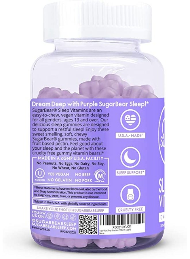 SugarBear Vitamins SugarBear Sleep Vitamins 60 Vegan Gummies - Image 3