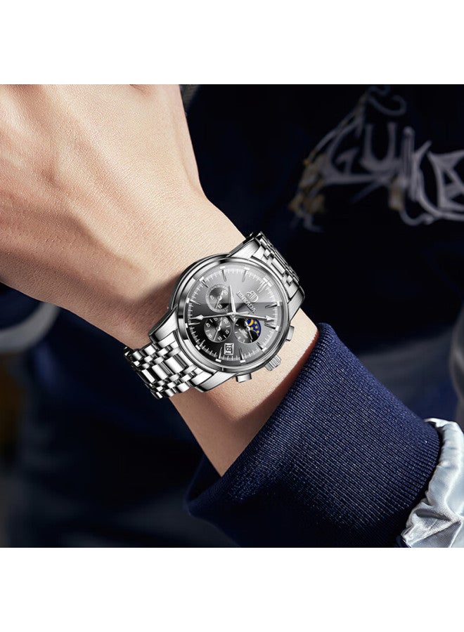Binkada Men's Watch Top 10 Brand Luminous Student Automatic Multifunction Mechanical Style Christmas Gift For Boyfriend - Image 1
