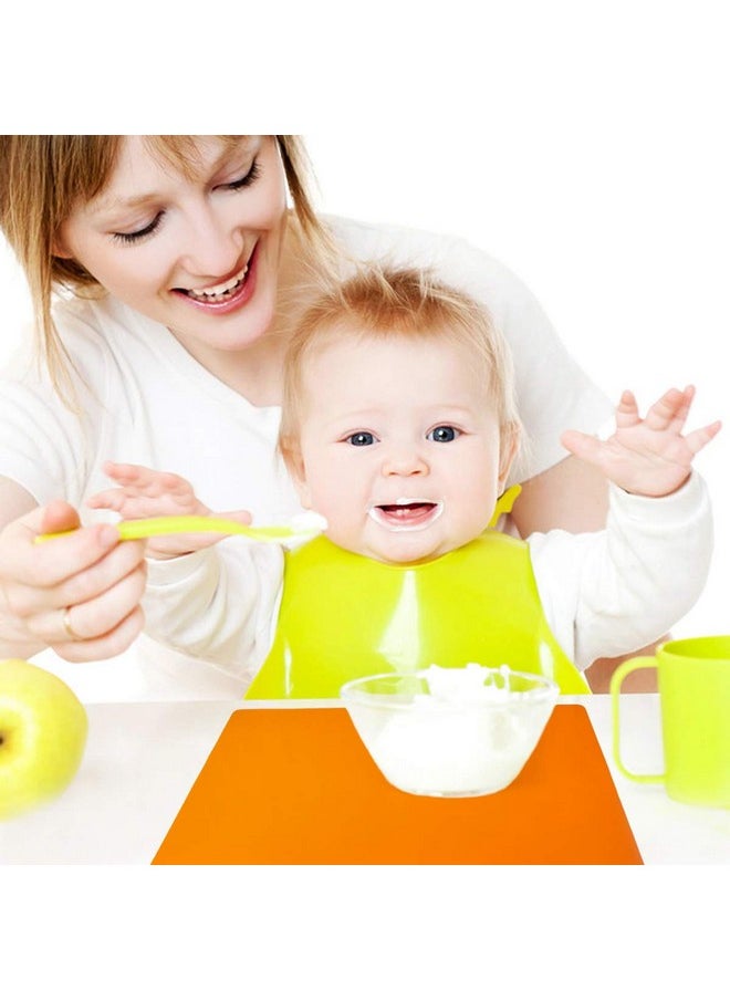 KindGa - Placemats For Kids Silicone Placemat For Dining Kitchen Table Waterproof Dining Mat For Kids Baby Toddler Reusable Easy To Clean (5 Pack) Multicolor - Image 1