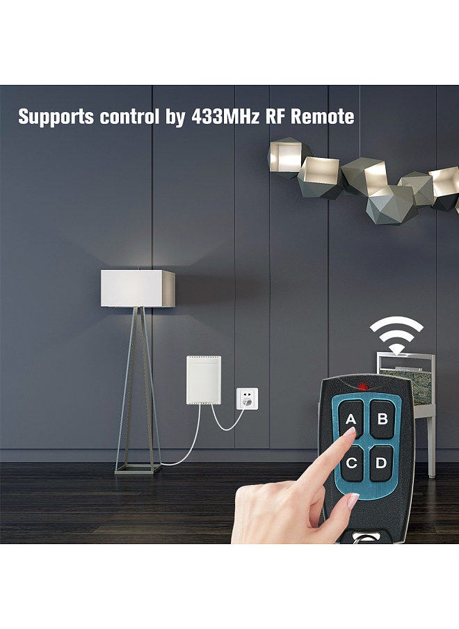 Generic - Wireless RF Switch Long Range Wireless Remote Control Switch RF Relay Receiver Module Transmitter Toggle Switch 1527 Chip Smart Home Automation (1 Transmitter & 1 Receiver) - Image 1