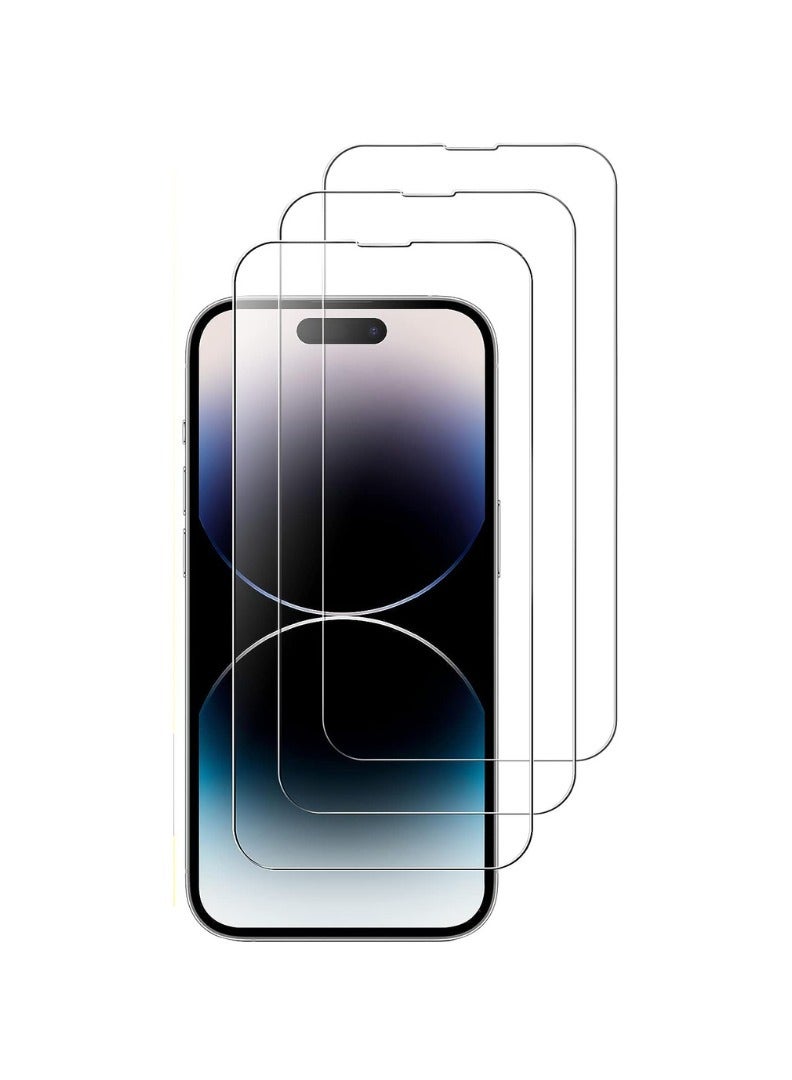 AS2 iPhone 14 Pro tempered glass Clear Screen protector - 6.1 inch ( 3 Pack Set) - Image 1