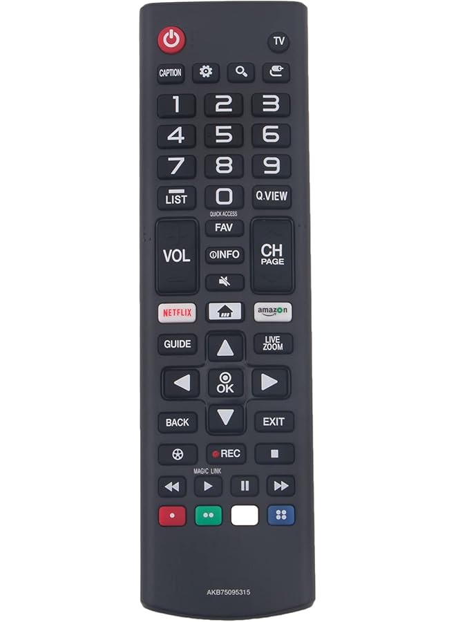 The Bros AKB75095315 Replace Remote Control fit for LG TV 55UK6200PUA 43UK6200PUA 65UK6200PUA 65SK9000PUA 55SK9000PUA 86UK6570PUB 70UK6570PUB 75UK6570PUB 55OLEDE8PUA 32LK610BPUA 65SK9500PUA - Image 1