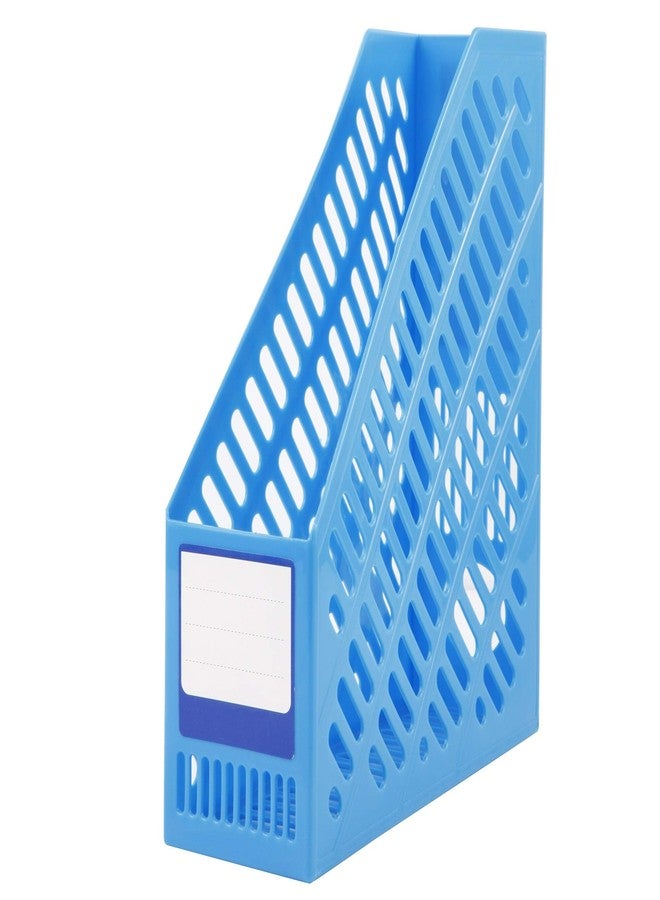MOSHTU Multifunction Plastic Storage Hanger 1 Section Divider File Paper Magazine Rack Holder Office Home Desktop Book Box Bookshelf - Image 2
