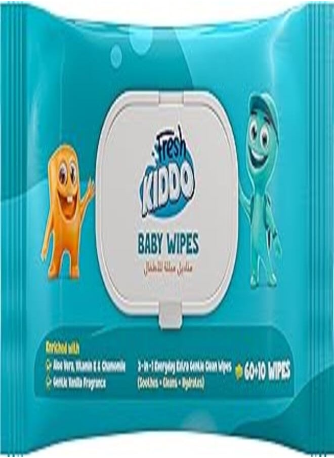 Fresh Kiddo Fresh Kiddo Wipes 70pcs 