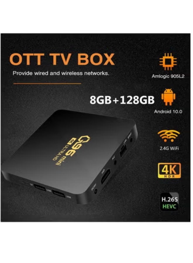 X96 Mini Android 10.0 TV Box Amlogic S905W Quad Core 8GB RAM 128GB ROM Support 2.4G WiFi 100M Ethernet 3D 4K HD HDR H.265 Android Box - Image 3
