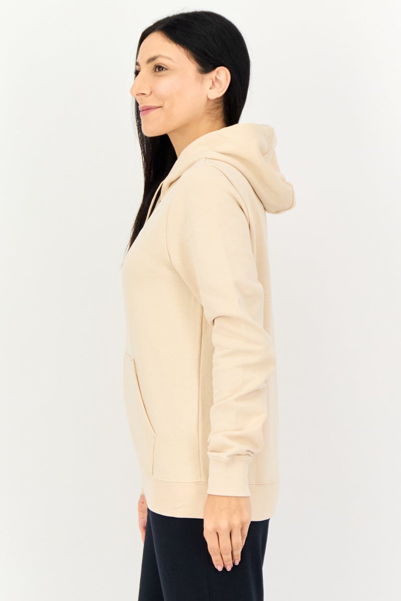 Nike Women Sportswear Fit Long Sleeve Outdoor Hoodie, Beige - Image 2