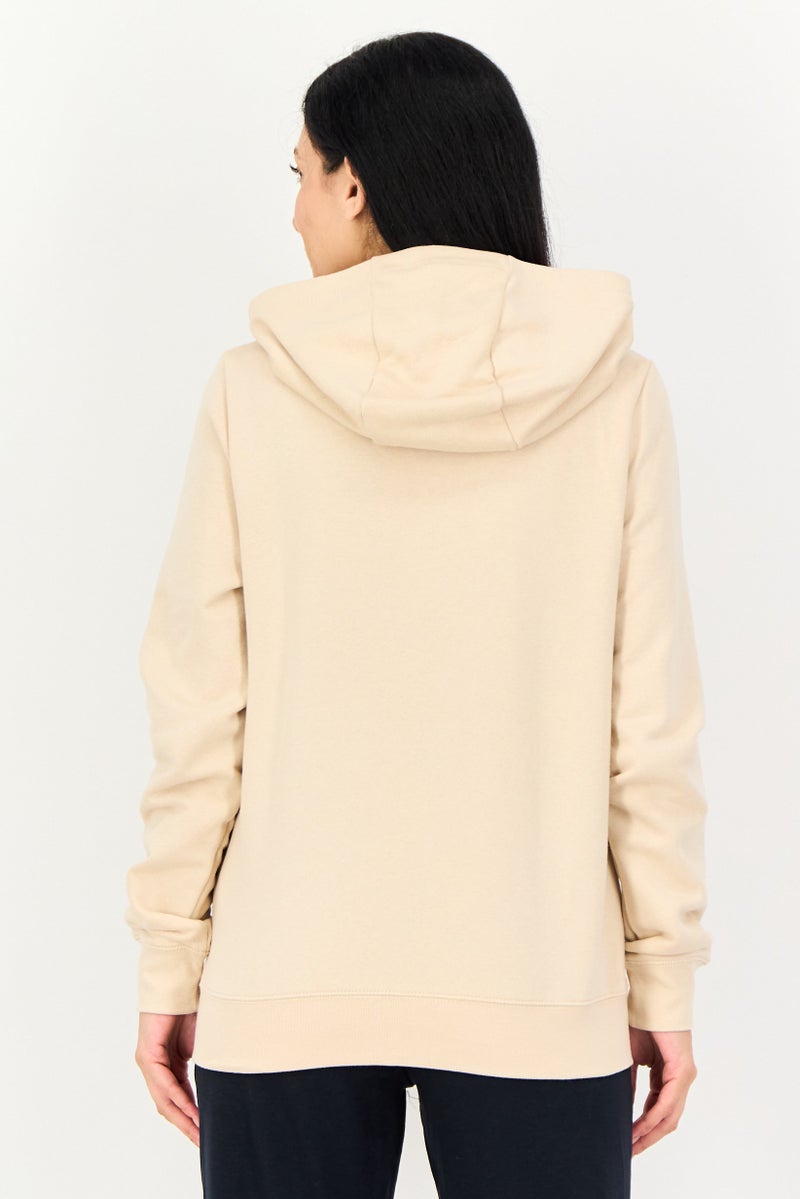 Nike Women Sportswear Fit Long Sleeve Outdoor Hoodie, Beige - Image 3