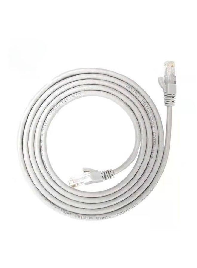 Cat6 Ultra-class Ethernet Cable Gigabit Finished Product For Home Use Router Jumper Computer Broadband Network Cable-Color:Silver Gray-Line Length:20m - Image 2