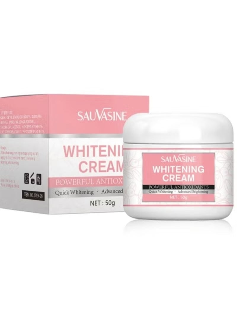 SAUVASINE 50g Whitening & Brightening Body Cream – Advanced Moisturizing, Anti-Wrinkle, Firming Daily Skincare, Rapid Skin Lightening Formula - Image 4