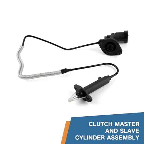 Baxzl Clutch Slave Cylinder and Master Cylinder Assembly for Jeep Wrangler 1997 1998 1999 2000 2001 2002 2.5L 4.0L L4 L6 Replaces CC649041 52107652AB 52107652AC 52107652AD CM140986 CRS011 - Image 2