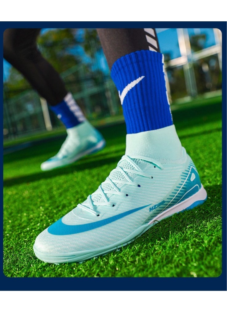 سكت شيكترو أحذية كرة قدم منخفضة الارتفاع، أحذية كرة قدم طويلة الارتفاع من نوع World Cup TF Broken-Spike Grass للطلاب والطالبات، أحذية رياضية عالية الارتفاع مخصصة  - Image 4