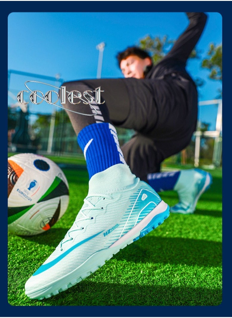 سكت شيكترو أحذية كرة قدم منخفضة الارتفاع، أحذية كرة قدم طويلة الارتفاع من نوع World Cup TF Broken-Spike Grass للطلاب والطالبات، أحذية رياضية عالية الارتفاع مخصصة  - Image 5