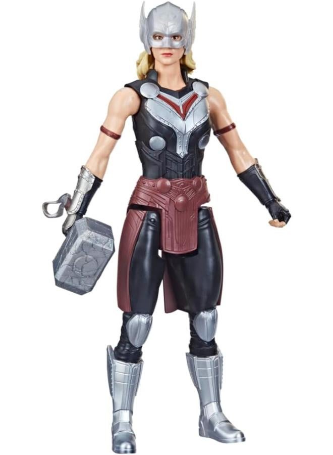Marvel Comics Marvel Avengers Titan Hero Series Mighty Thor Toy, 12-Inch-Scale Thor: Love and Thunder Figure with Accessory, Toys for Kids Ages 4 and Up - Image 4