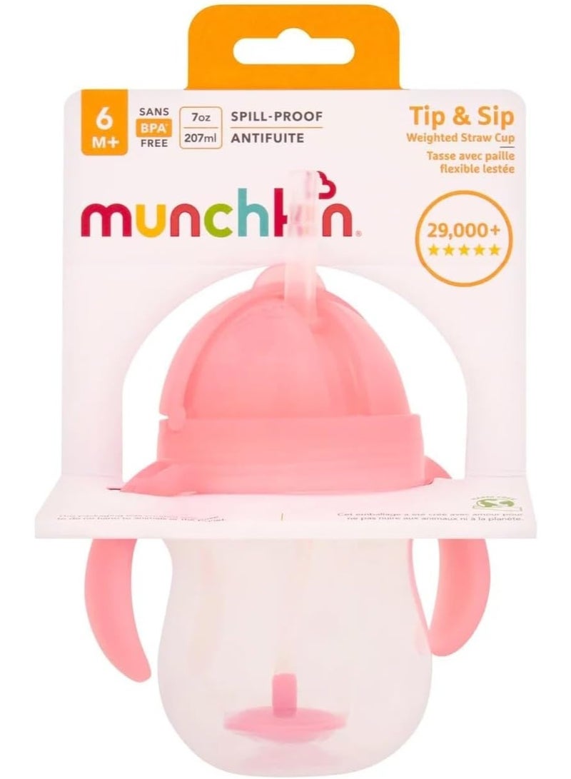 إيروريكس كوب تدريبي بغطاء قابل للقفل، مزود بقشة مرجحة، ٧ أونصة/٢٠٧ مل | مقاوم للانسكاب والانقلاب، للأطفال من عمر ٦ أشهر فما فوق