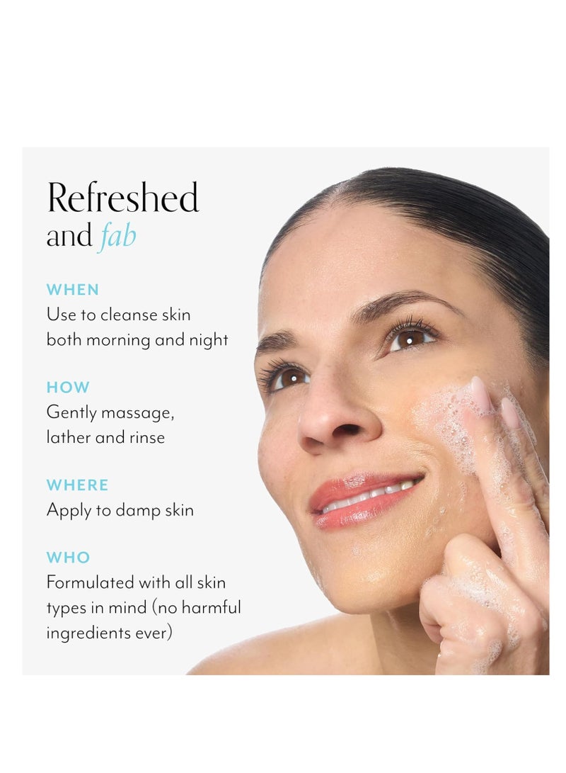 BLISS Foaming 2-In-1 Cleanser & Exfoliator with Bamboo Buffers | Oil-Free Gel | Paraben Free, Cruelty Free | 6.4 fl oz - Image 2